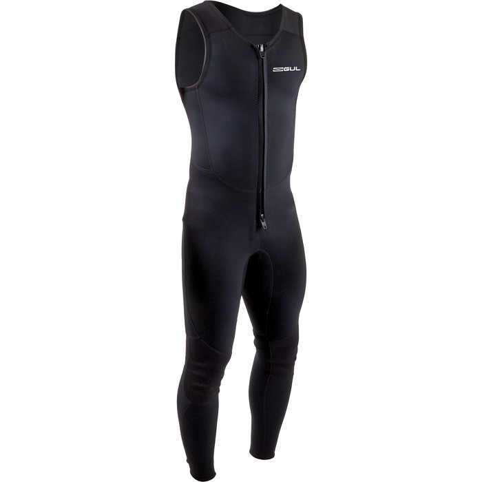 2025 Gul Mens Response 3/2mm Long John Wetsuit RE4313-B9 - Black