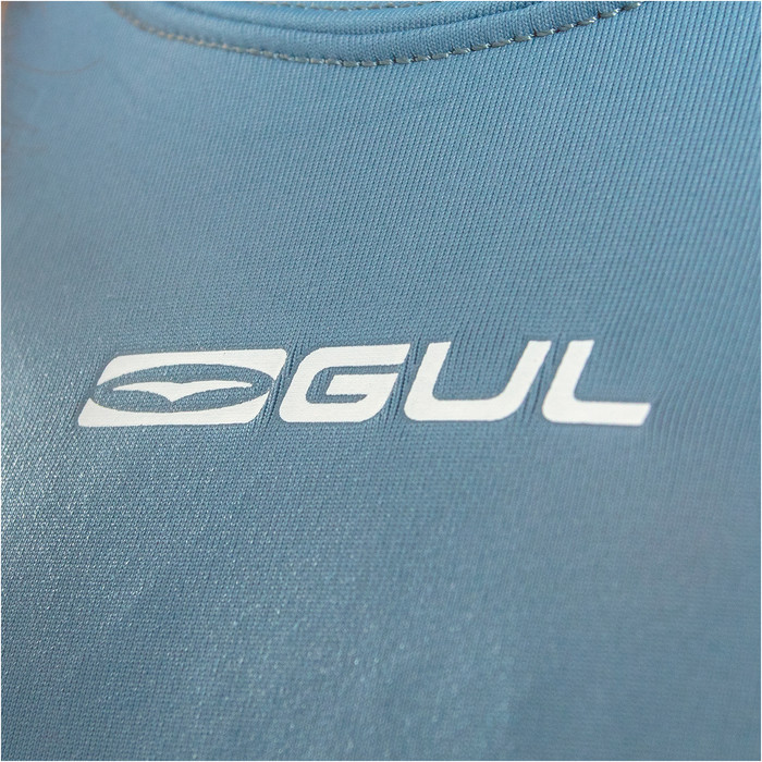 2025 Gul Mens Xola Long Sleeve Rash Vest RG0339-B9 - Blue / Grey