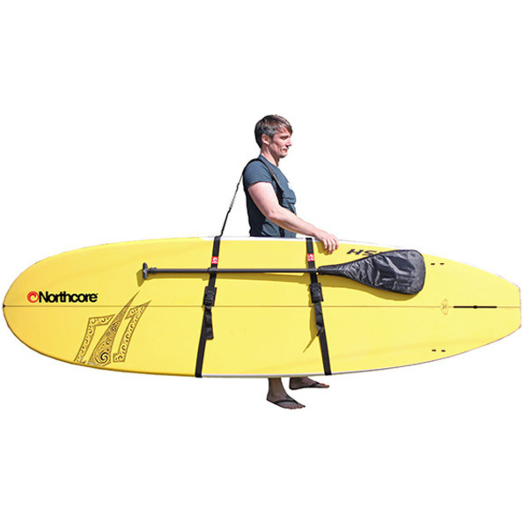 2025 Northcore Deluxe SUP / Surfboard Carry Sling NOCO16B - Black