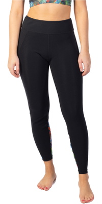 2025 Gul Womens Luna7 SUP Leggings LA8301-C1 - Black / Jungle