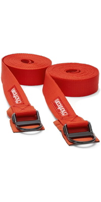 2026 Northcore D-Ring 5M Roof Rack Straps / Tie Downs NOCO22B - Red