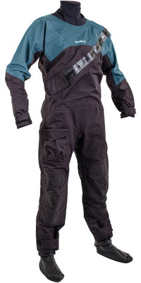 2026 Gul Junior Dartmouth Eclip Zip Drysuit GM0389-B9 - Black / Blue