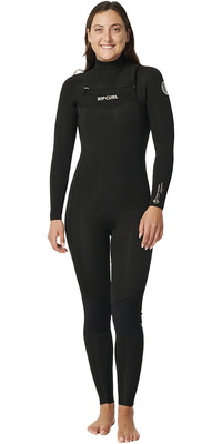 2025 Rip Curl Womens Dawn Patrol Performance 5/3mm Chest Zip Wetsuit 152WFS - Black