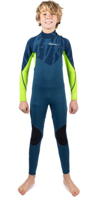 2025 Gul Junior Response Echo 3/2mm Chest Zip Wetsuit RE1329/C2 - Navy / Sulphur