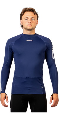2026 Gul Mens UV Protection Long Sleeve Rash Vest RG0339-BLBL - Blue