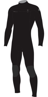 2026 O'Neill Junior Epic 5/4mm Chest Zip Wetsuit 5656 - Black / Black / Black