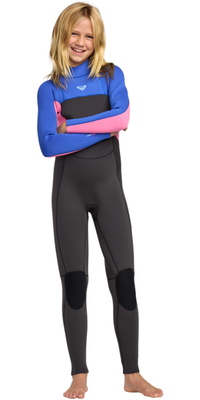 2026 Roxy Junior Prologue+ 4/3mm Back Zip Wetsuit 26RW213508 - Cobalt