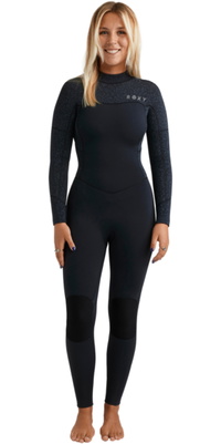 2026 Roxy Womens Swell Natural 4/3mm Back Zip Wetsuit 26BW213512 - Animal Print