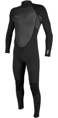 2026 O'Neill Mens Reactor-2 3/2mm Back Zip Wetsuit 5040B - Black / Graphite