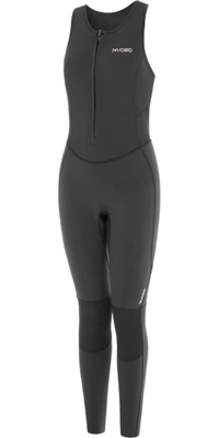 2026 Nyord Womens Solu Yulex 2/2mm Front Zip Long Jane Wetsuit SOLWLJ22001 - Black