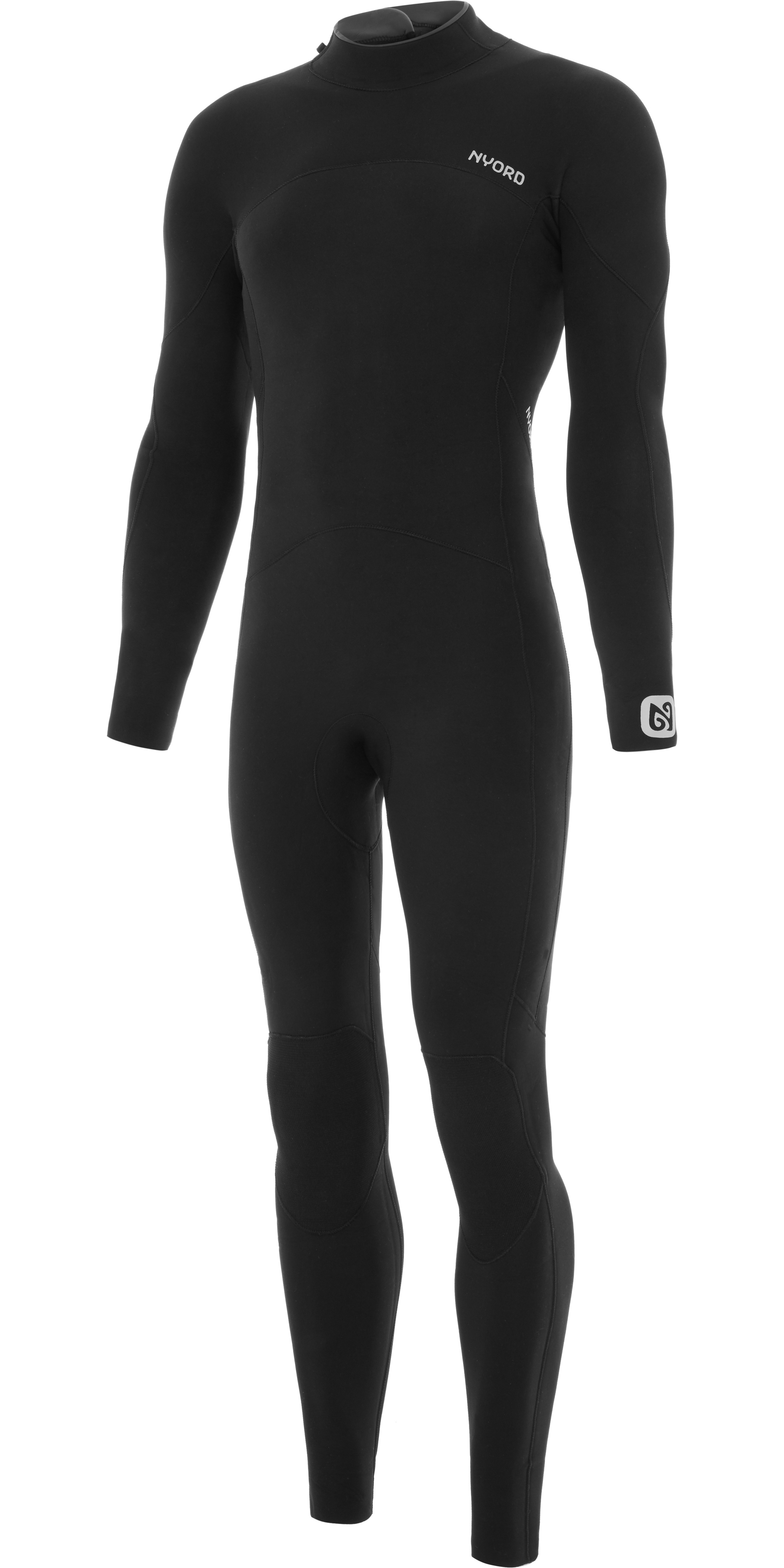 2025 Nyord Mens Furno 3/2mm Back Zip GBS Wetsuit FBM32001 - Black