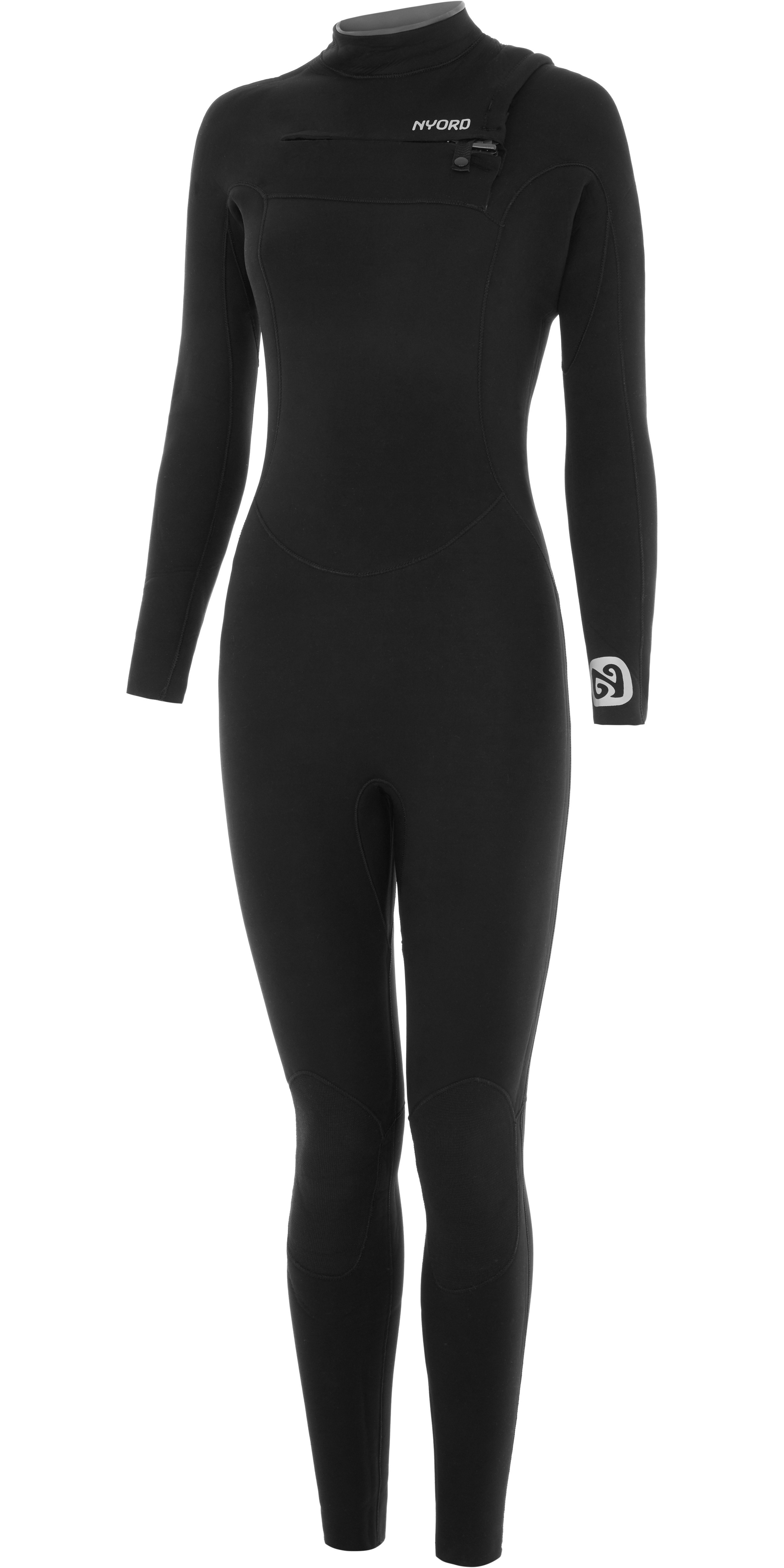 2025 Nyord Womens Furno Warmth 5/4mm Chest Zip Wetsuit FWW54001 - Black