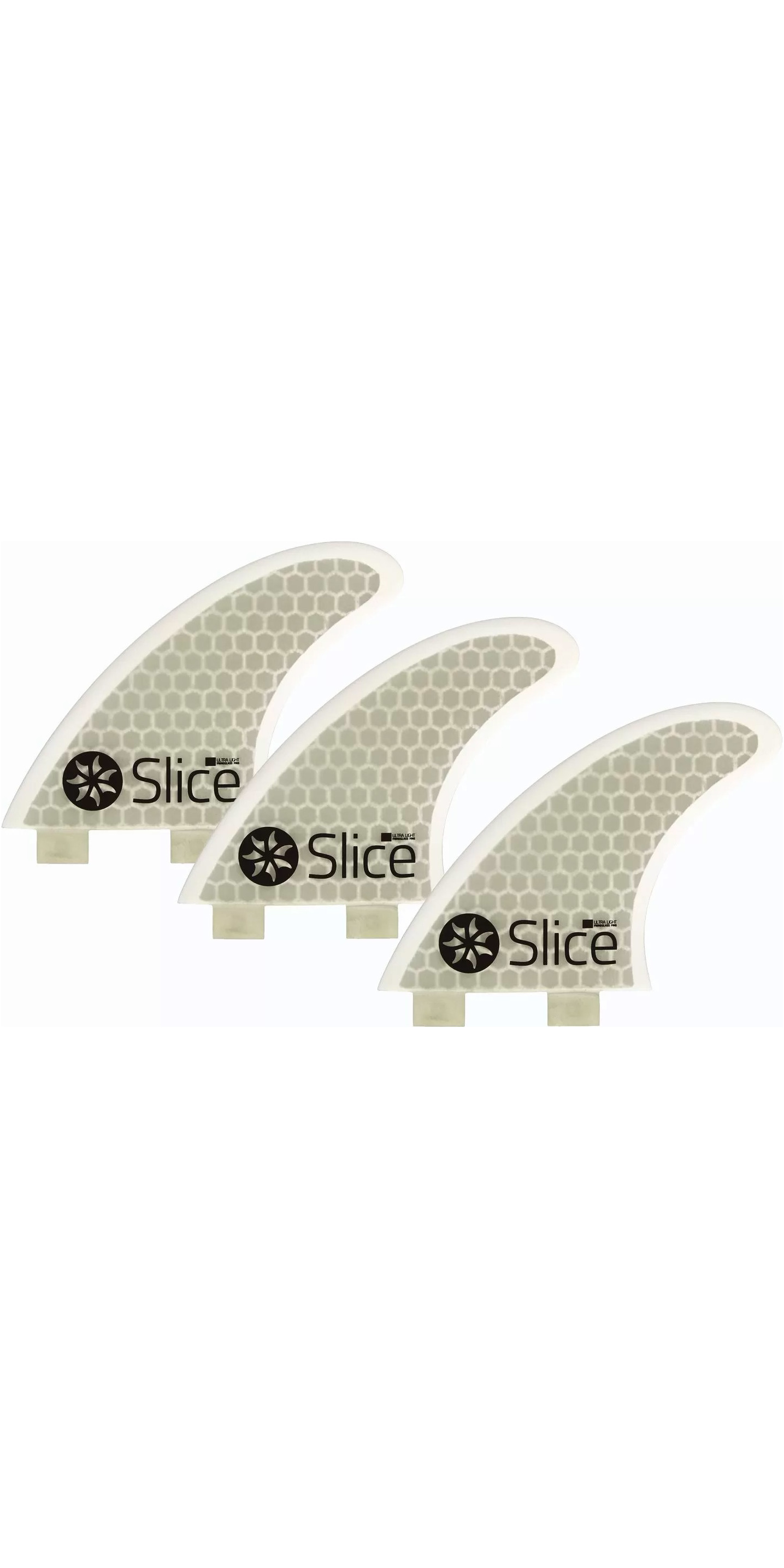 2025 Slice Ultra Light Hex Core S3 Fin SLI01A - White