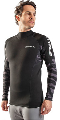 2025 Gul Mens Response 1mm Thermo Top RE0057-C1 - Black / Contour Camo