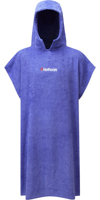 2025 Northcore Beach Basha Hooded Towel Changing Robe / Poncho NOCO24 - Purple Blue