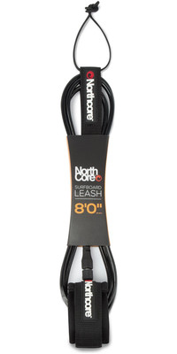 2025 Northcore 8FT Surfboard Leash NOCO56B - Black