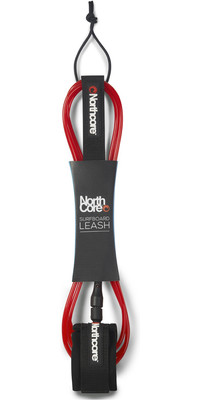 2025 Northcore 8FT Surfboard Leash NOCO56D - RED