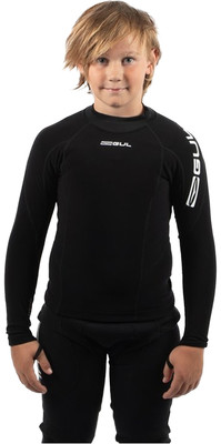 2025 Gul Junior Evotherm Long Sleeve Thermal Top Ev0062-B9 Black