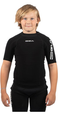 2025 Gul Junior Evotherm Thermal Short Sleeve Top Ev0063-B9 Black