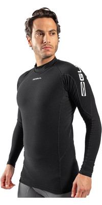 2024 Gul Mens Evotherm Thermal Long Sleeve Flatlock Top Ev0049-B9 Black