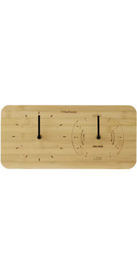 2025 Northcore Wall Mounted Bamboo Time & Tide Clock Landscape NOCO88D