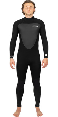 2025 Gul Mens Response 3/2mm GBS Back Zip Wetsuit RE1231-C1 - Black