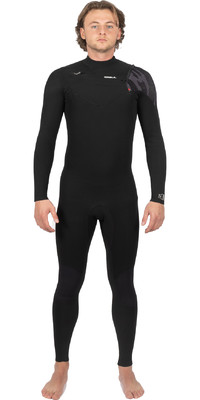 2025 Gul Mens Response Echo 3/2mm Chest Zip Wetsuit RE1327-C1 - Black / Contour Camo