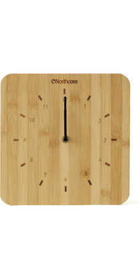 2025 Northcore Wall Mounted Bamboo Time Clock NOCO88F - Wood