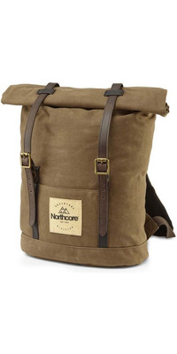 2025 Northcore Waxed Canvas Backpack NOCO118 - Chocolate