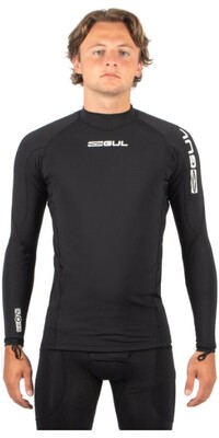 2025 Gul Mens Code Zero Evoskin Long Sleeve Rash Vest CZ0001 - Black