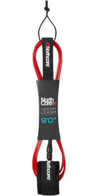 2025 Northcore 9FT Surfboard Leash NOCO57D - Red