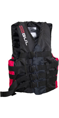 Gul 50N 4 Buckle Impact Ski Vest Black / Red SK7102-B4