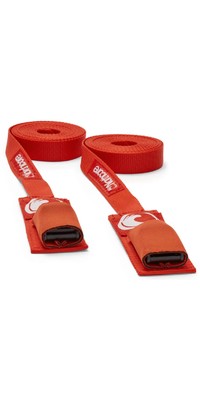 2025 Northcore Roof Rack Straps / Tie Downs 3.6M NOCO22 - Red