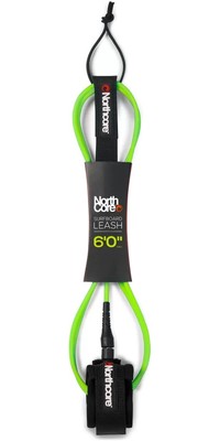 2025 Northcore 6FT Surfboard Leash NOCO54G - Green