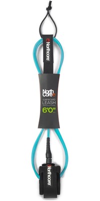 2025 Northcore 6FT Surfboard Leash NOCO54E - turquoise