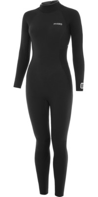 2025 Nyord Womens Furno 3/2mm Back Zip GBS Wetsuit FBW32001 - Black